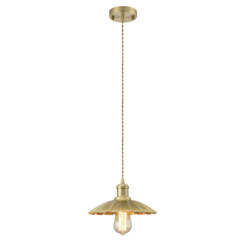 Scandinavian Tea Room Brass Lamp